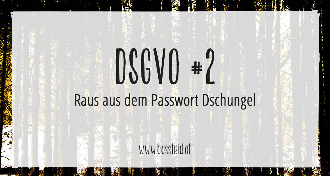 Die DSGVO & deine Passwörter