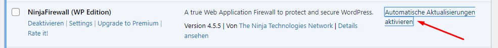 NinjaFirewall_Activate Full WAF Mode